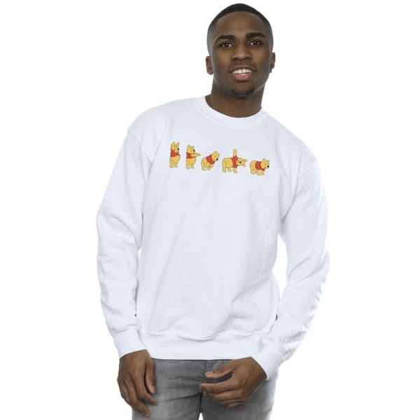 Disney Mens Winnie The Pooh Stretching Sweatshirt