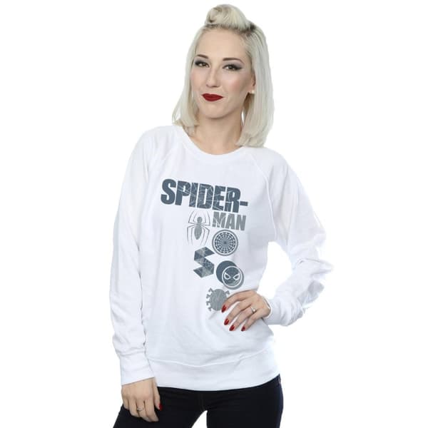 Marvel Sweatshirt med Spider-Man-märken för damer/damer