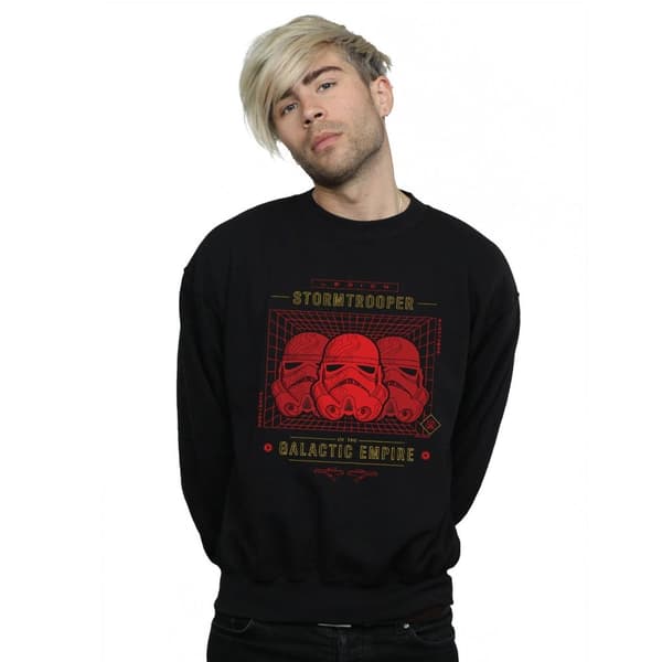 Star Wars Mens Stormtrooper Legion Grid Sweatshirt