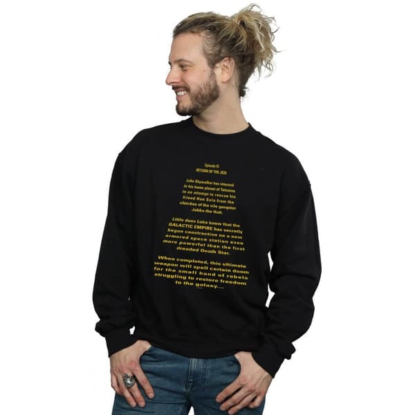 Star Wars Mens Return Of The Jedi Opening Crawl Sweatshirt