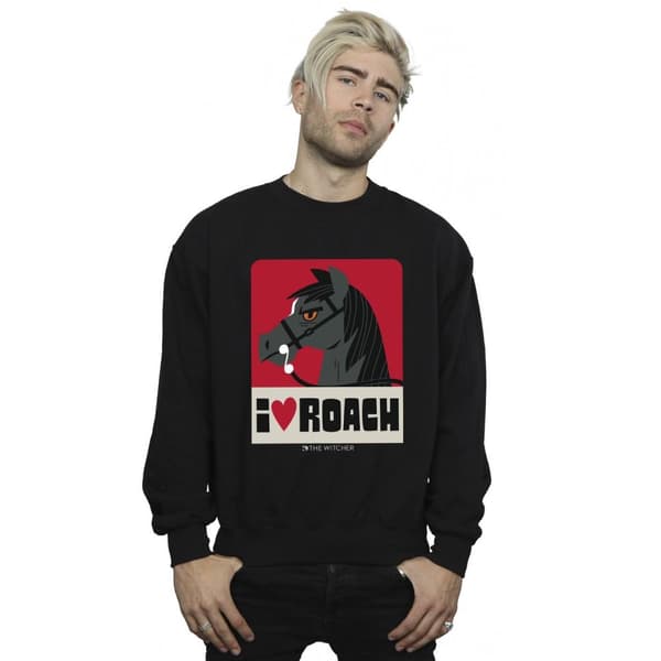 Netflix Herr The Witcher I Heart Roach Sweatshirt