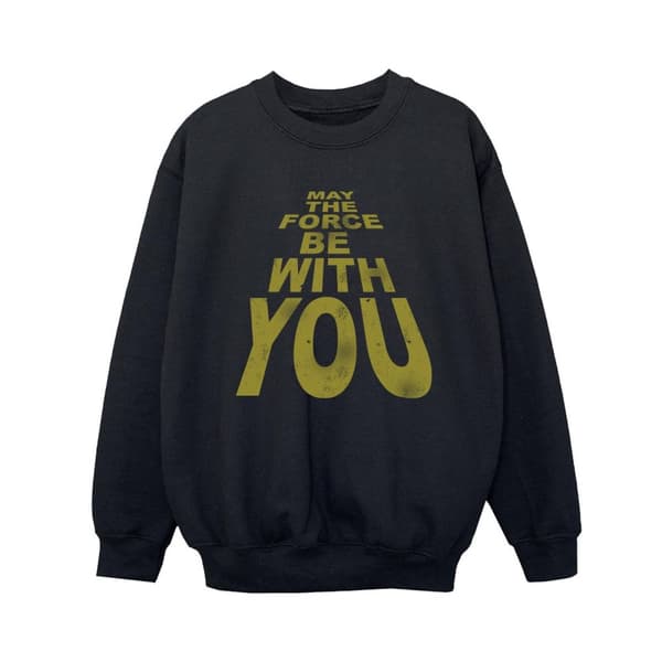 Star Wars Boys May The Force Be With You Sweatshirt med pojkvänspassform