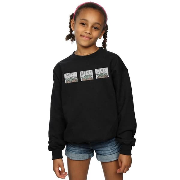 Star Wars Girls The Mandalorian The Child Tiles Sweatshirt