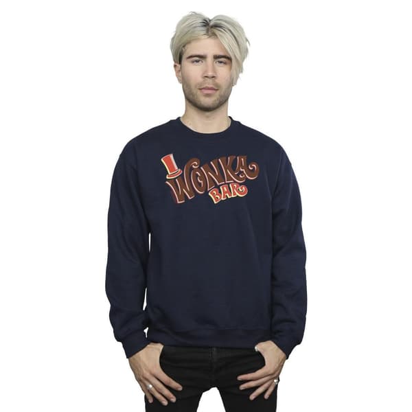 Willy Wonka Mens Bar Logo Sweatshirt