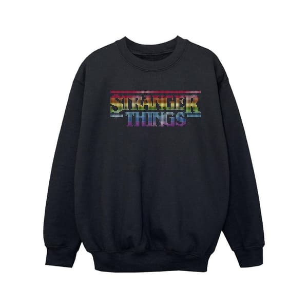 Netflix Stranger Things Rainbow Dot Logo Sweatshirt för flickor