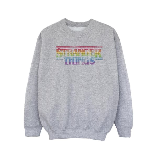 Netflix Stranger Things Rainbow Dot Logo Sweatshirt för flickor