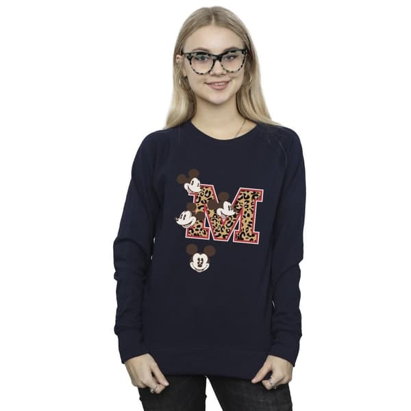 Disney Dam/Tjej Musse Pigg M Faces Sweatshirt