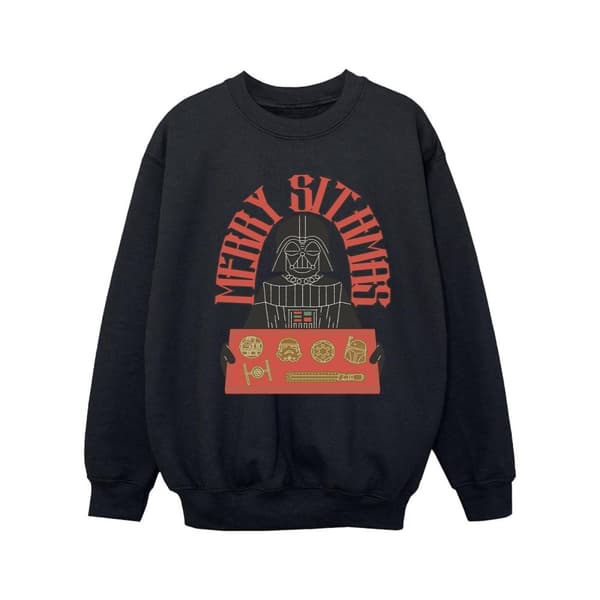 Star Wars Girls Episode IV: A New Hope Merry Sithmas Sweatshirt Black 7-8 Years
