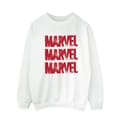 Miniatyrbillede 1 af 3: Marvel Womens/Ladies Red Spray Logos Sweatshirt