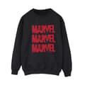 Miniatyrbillede 1 af 3: Marvel Womens/Ladies Red Spray Logos Sweatshirt
