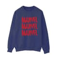 Miniatyrbillede 1 af 3: Marvel Womens/Ladies Red Spray Logos Sweatshirt