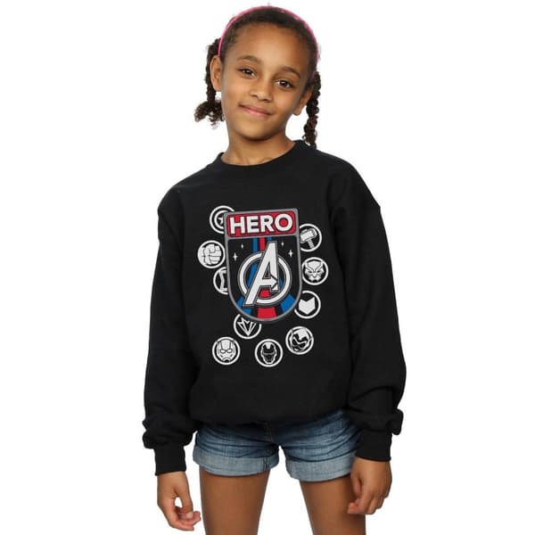 Marvel Girls Hero Badge Sweatshirt