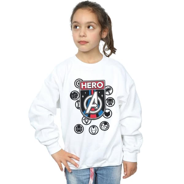 Marvel Girls Hero Badge Sweatshirt