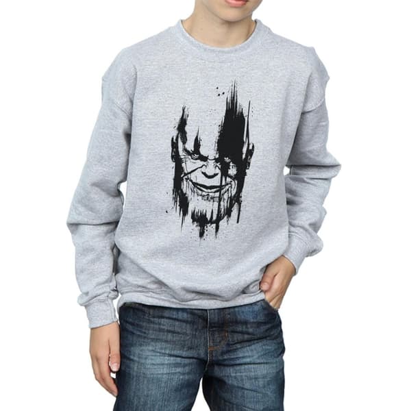 Marvel Boys Avengers Infinity War Thanos Face Sweatshirt
