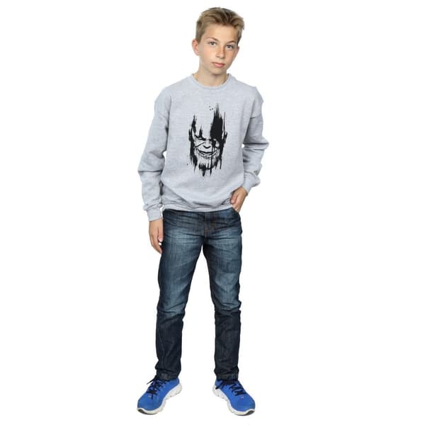 Marvel Boys Avengers Infinity War Thanos Face Sweatshirt