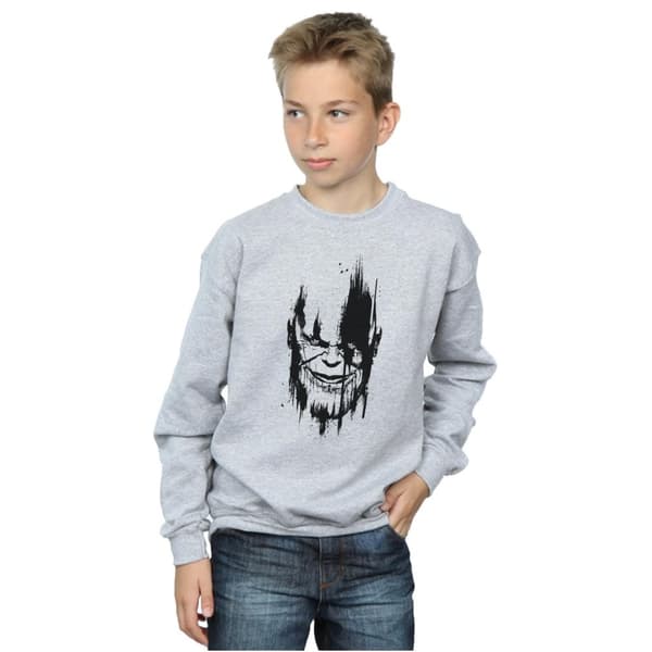 Marvel Boys Avengers Infinity War Thanos Face Sweatshirt