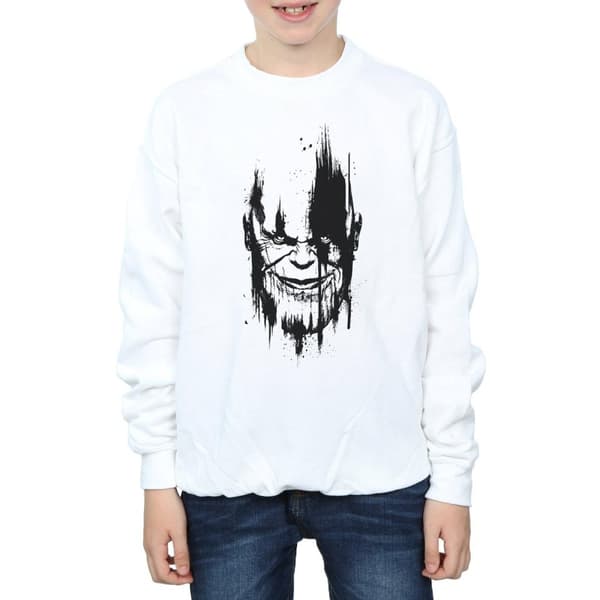Marvel Boys Avengers Infinity War Thanos Face Sweatshirt