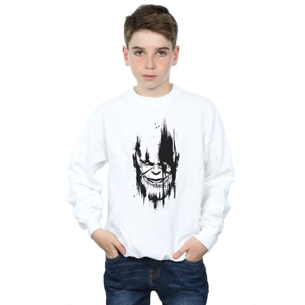 Marvel Boys Avengers Infinity War Thanos Face Sweatshirt