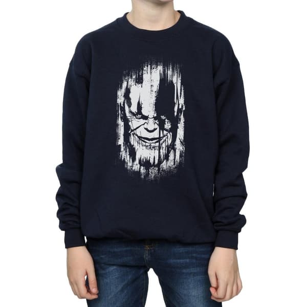 Marvel Boys Avengers Infinity War Thanos Face Sweatshirt
