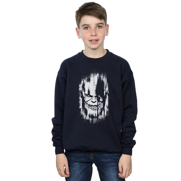 Marvel Boys Avengers Infinity War Thanos Face Sweatshirt