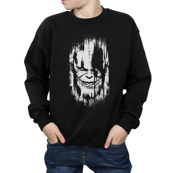 Marvel Boys Avengers Infinity War Thanos Face Sweatshirt