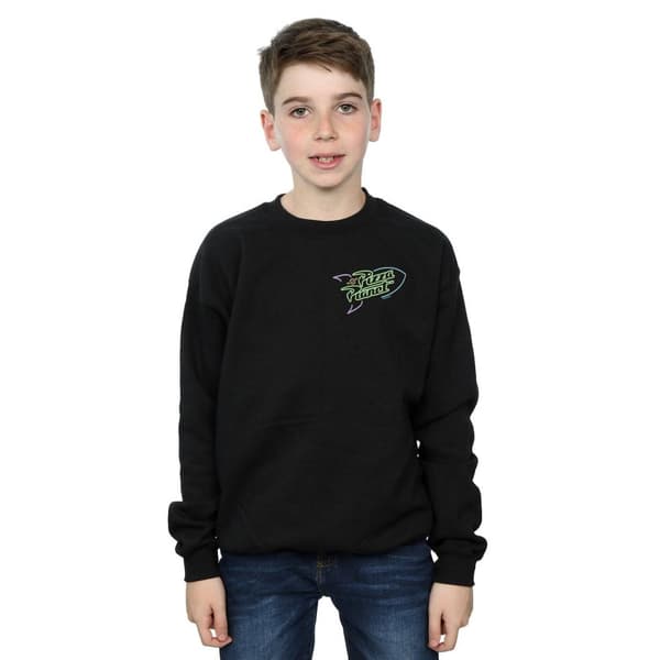 Disney Pojkar Toy Story Neon Pizza Planet Sweatshirt med brösttryck