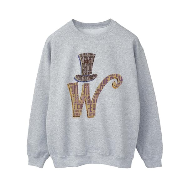 Willy Wonka Dam/Tjej W Logo Hat Sweatshirt