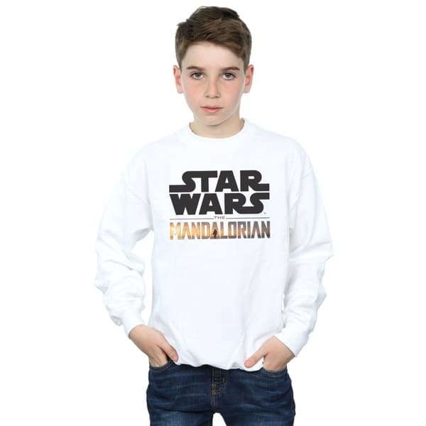 Star Wars Pojkar The Mandalorian Logo Sweatshirt
