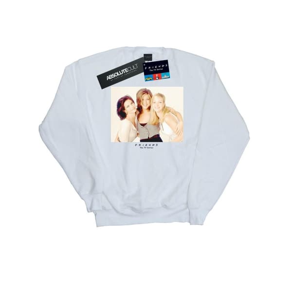 Friends Womens/Ladies Girls Photo Sweatshirt White S