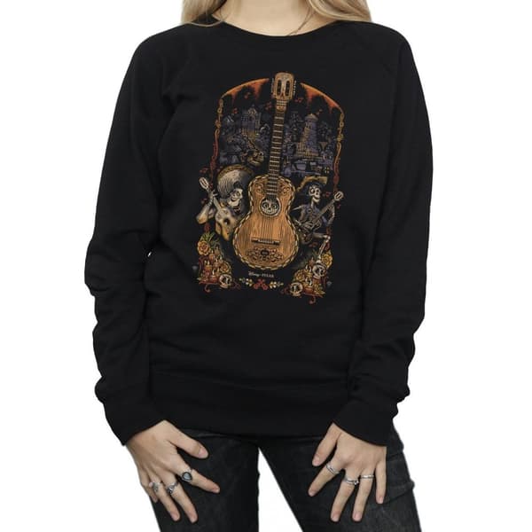 Disney Sweatshirt med gitarraffisch från Coco - dam/dam