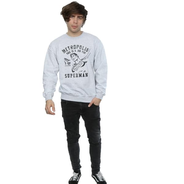 DC Comics Mens Superman X-Ray Sweatshirt