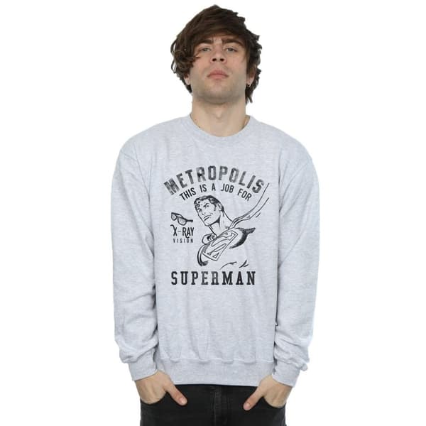 DC Comics Mens Superman X-Ray Sweatshirt