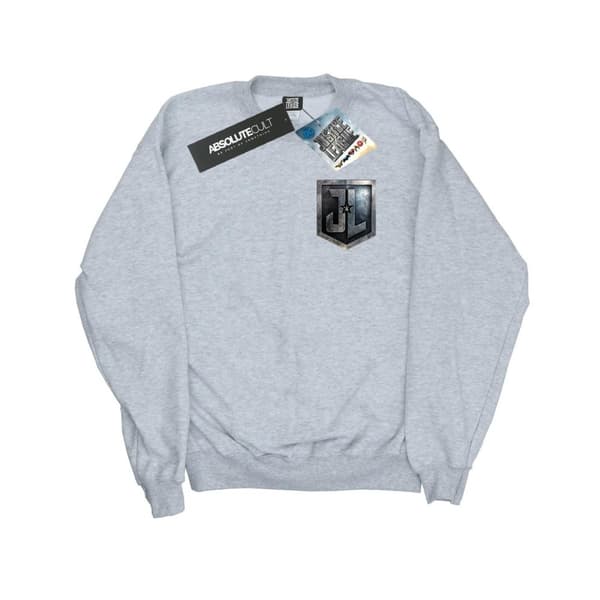DC Comics Womens/Ladies Justice League Movie Shield Faux Pocket Sweatshirt