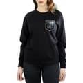 Miniatyrbillede 4 af 5: DC Comics Womens/Ladies Justice League Movie Shield Faux Pocket Sweatshirt