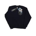 Miniatyrbillede 1 af 5: DC Comics Womens/Ladies Justice League Movie Shield Faux Pocket Sweatshirt
