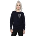 Miniatyrbillede 2 af 5: DC Comics Womens/Ladies Justice League Movie Shield Faux Pocket Sweatshirt
