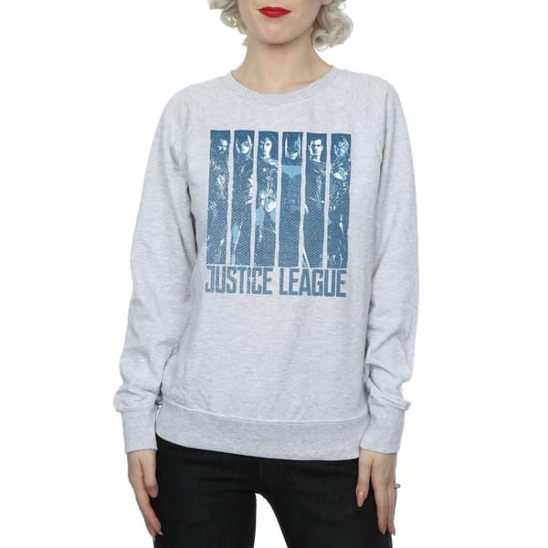 DC Comics Sweatshirt - Justice League Movie Double Indigo, dam/dam