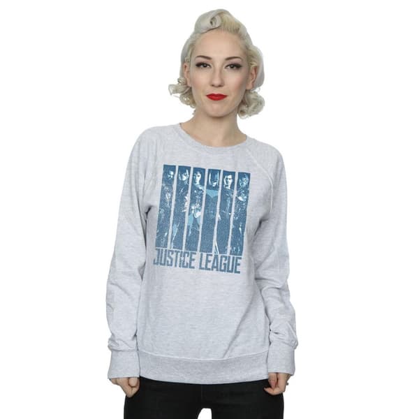 DC Comics Sweatshirt - Justice League Movie Double Indigo, dam/dam