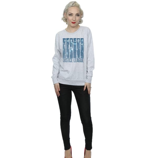 DC Comics Sweatshirt - Justice League Movie Double Indigo, dam/dam