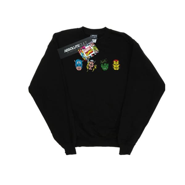 Marvel Womens/Ladies Avengers Comic Heads Sweatshirt