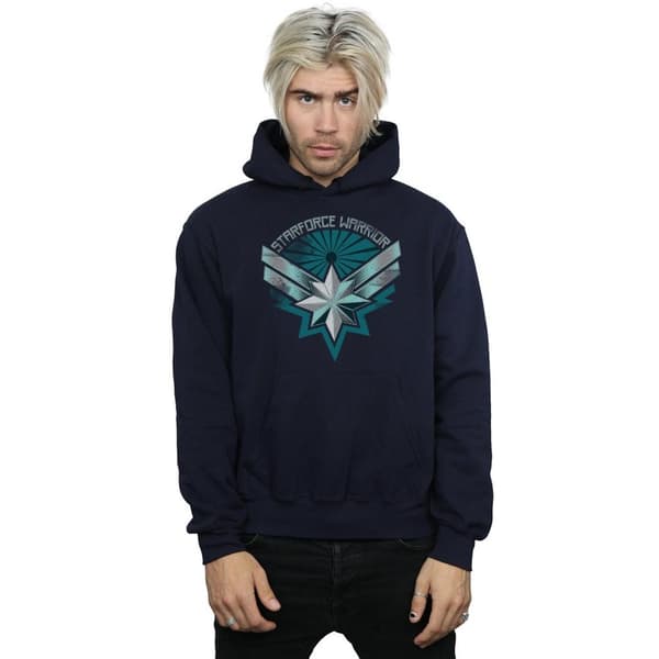 Marvel Mens Captain Marvel Starforce Warrior Hoodie
