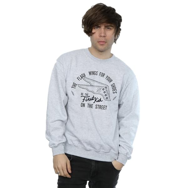 DC Comics Mens Flash Shoes Sweatshirt