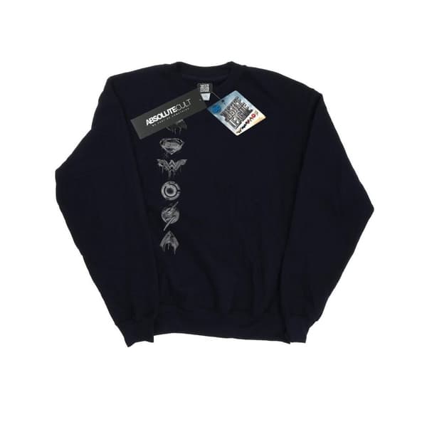 DC Comics Womens/Ladies Justice League Movie Sprayed Emblems Sweatshirt