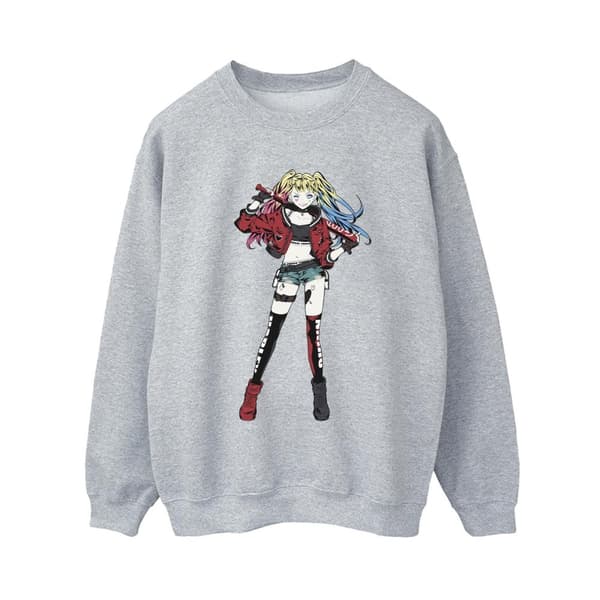 DC Comics Womens/Ladies Harley Quinn Standing Pose Sweatshirt