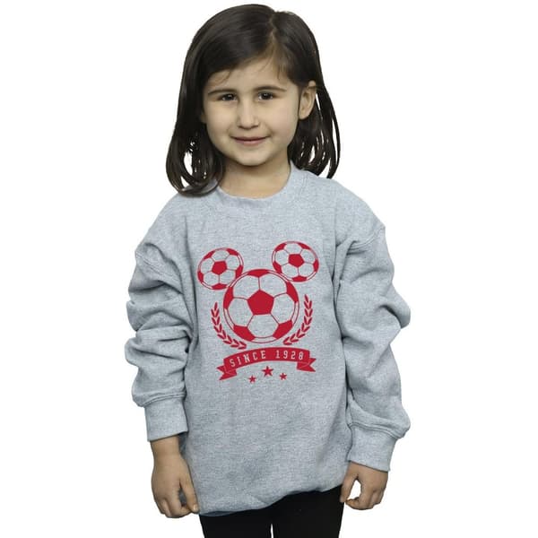 Disney Girls Mickey Football Head Sweatshirt