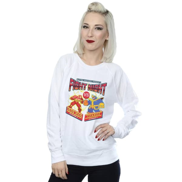 Marvel Womens/Ladies Fight Night Iron Man Vs Thanos Sweatshirt