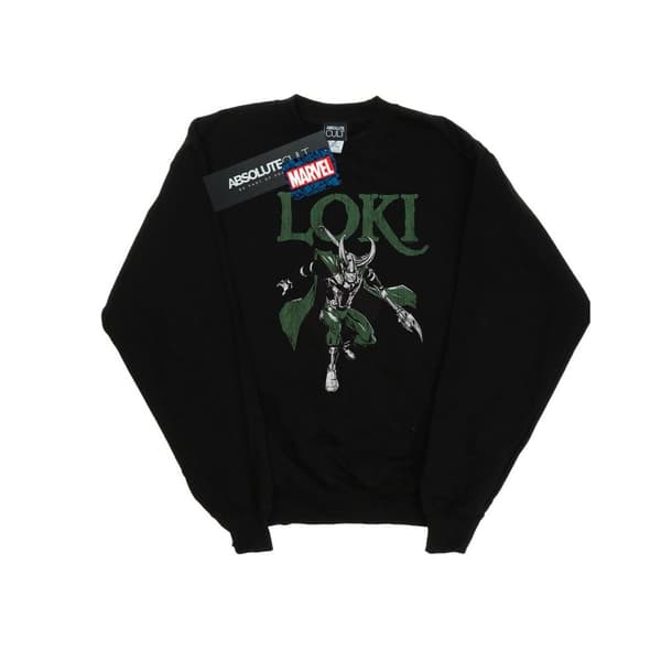 Marvel Dam/Tjej - Loki Scepter - Sweatshirt Black L