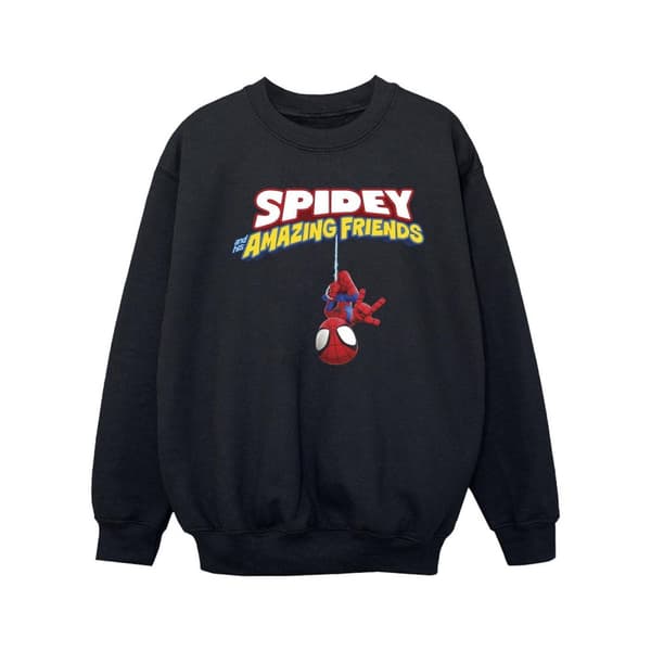 Marvel Girls Spider-Man Hanging Upside Down Sweatshirt