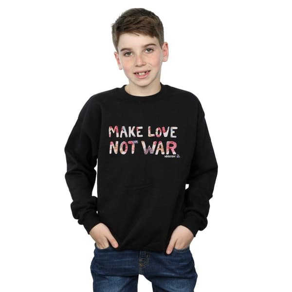 Woodstock Boys Make Love Not War - blommig tröja