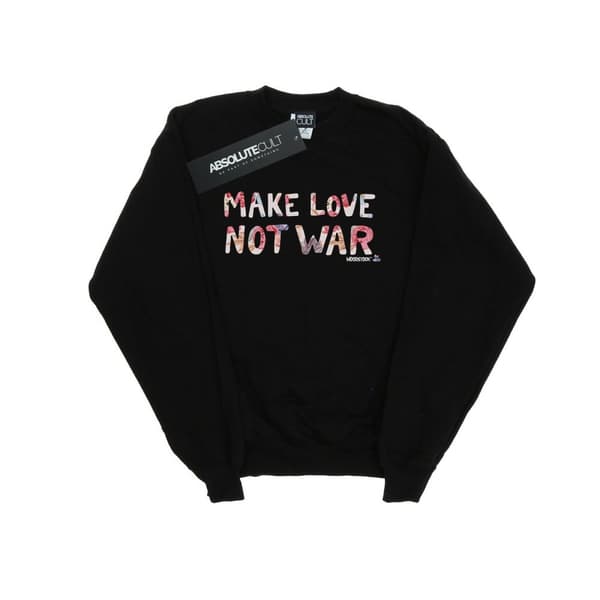 Woodstock Boys Make Love Not War - blommig tröja
